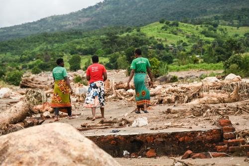 Tropical Cyclone Freddy in Phalombe southern Malawi, Loveness , Director of Chigwirizano Women’s Movement an ActionAid partner