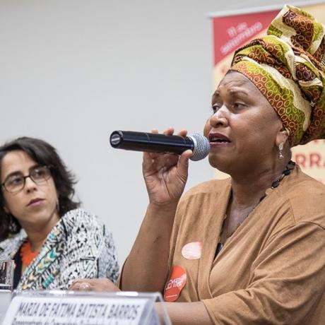 A photo of Quilombola leader Maria de Fátima Barros