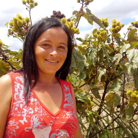 Gorete and her daughter are receiving food parcels provided by ActionAid Brazil