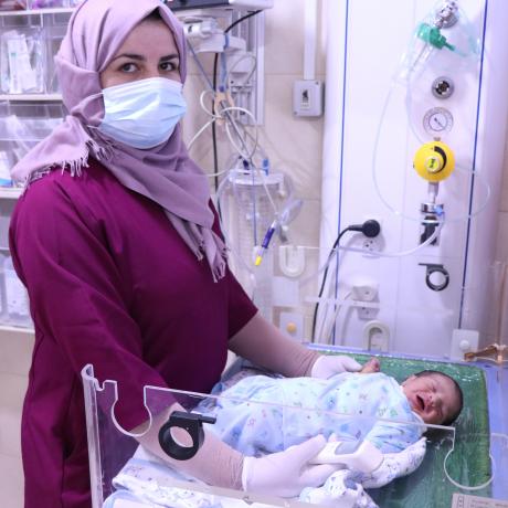 Niveen Zam’areh is a midwife working in the Red Crescent Hospital in Hebron