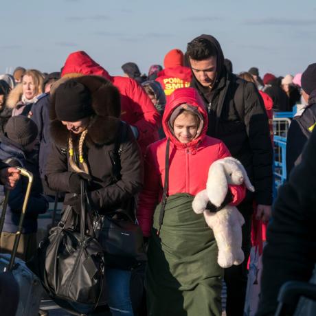 General scenes Isaccea entry point on Romanian border 