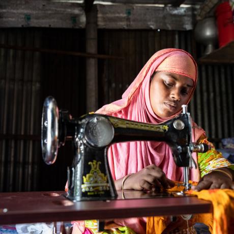 Mousumi Begum, Rana Plaza survivor. 