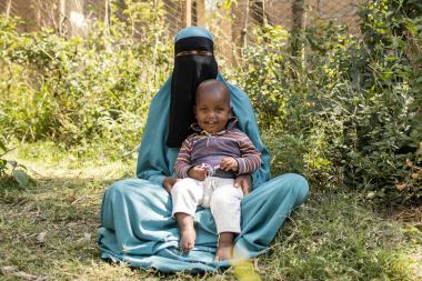 Mehuba with her youngest child